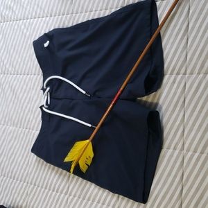 Abercrombie & Fitch swim trunks lined stretch navy blue Men Sz 31